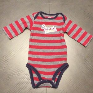 Carter’s Long Sleeve Onesie w/ Overlap Shoulder